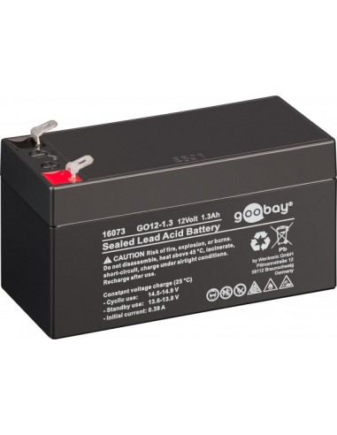Batteria piombo-acido ricaricabile da 12V | 1300 mAh | 97 x 43 x 52 mm
