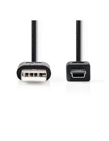 Cavo USB 2.0 | A Maschio - Mini Maschio a 5 Pin | 2.0 m | Nero
