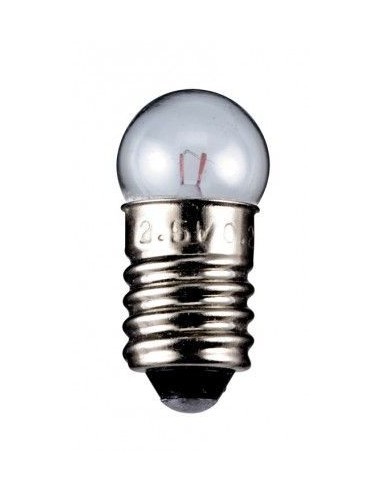 Lampada globulare, 0,6 W - attaco E10, 6 V (DC), 100 mA