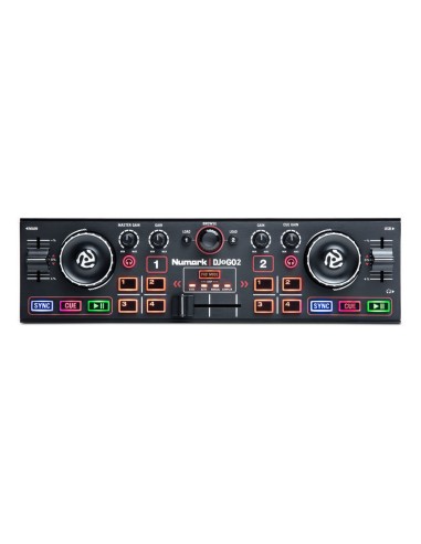 Numark DJ2GO 2 Controller per DJ Portatile a Due Canali con Interfaccia Audio Integrata e Serato DJ Intro Incluso