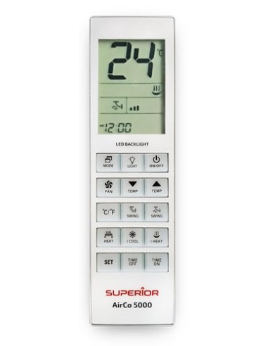 Telecomando per Condizionatori Clima 5000 codici Superior LCD illuminato AirCo5000