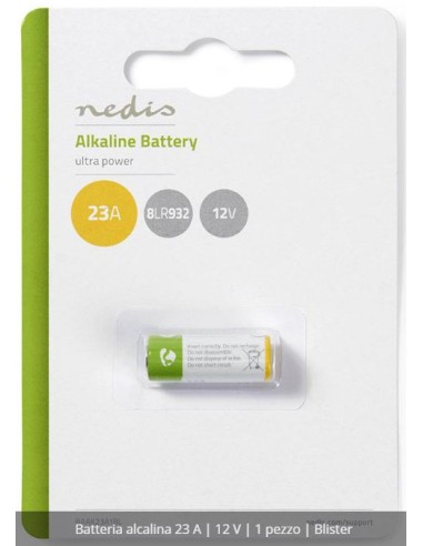 Batteria alcalina 12v per Radiocomando 1 pezzo Blister Nedis