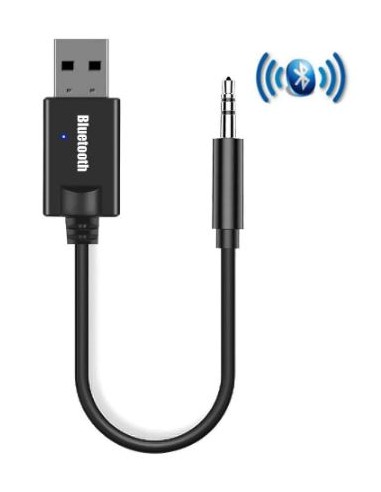 Ricevitore Bluetooth con alimentazione USB e Ingresso aux 3,5mm