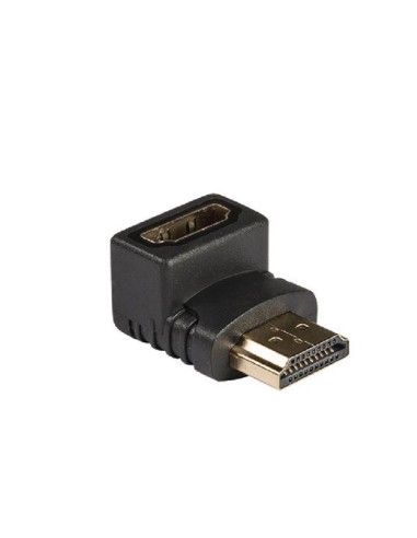 HDMI ad Alta Velocità con Adattatore Ethernet Angolari 90° Connettore HDMI - HDMI Femmina Antracite