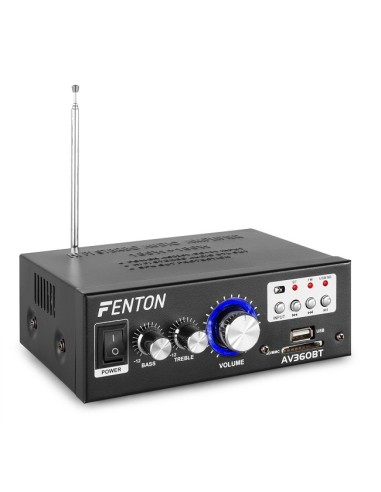Mini Amplificatore FENTON 2x40W con BT/SD/USB/MP3