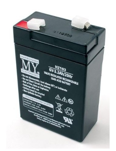 Batteria piombo-acido ricaricabile 6V | 3200 mAh | 66X33X98 mm