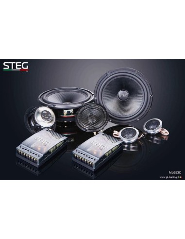 Kit 3 Vie STEG ML653C 4 ohm 120w Risp. F. 65-20000Hz Sound Quality