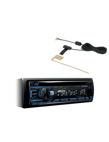 Alpine CDE-205DAB Autoradio 1 Din con CD, USB, Radio DAB+ e Bluetooth 50X4  3 Pre-