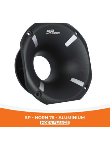 SP-Audio Tromba Esponenziale in Alluminio con attacco 2" 155x155mm H. 75mm