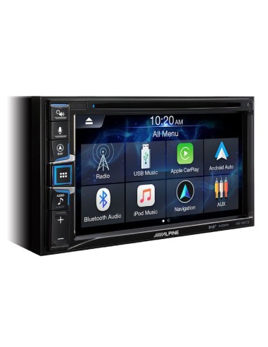 Alpine INE-W611D navigazione integrata, tuner DAB, HDMI, lettore CD / DVD, compatibilità con Apple CarPlay e Android Auto