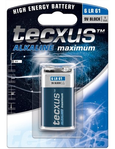 Batteria 9v Tecxus mod. Alkaline maximum 1pz