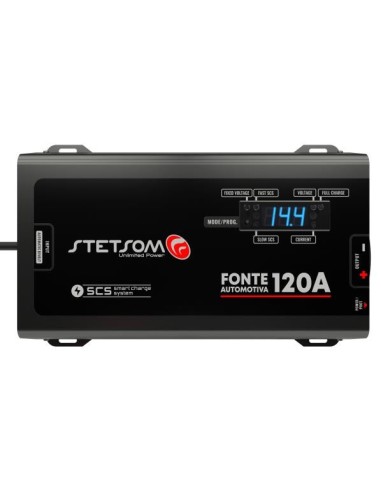 Alimentatore Stetsom FONTE / INFINITE Black 120A Car Audio Tuning con Funzione SCS