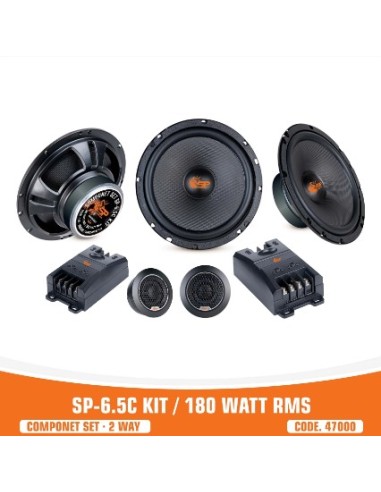 Sp Audio SP6.5C-KIT Sistema / Kit 2 vie 165mm+Tweeter+Filtro 360w MAX