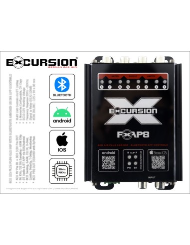 Excursion PX-AP8 DSP 8 Canali con Streaming e App Setting Bluetooth