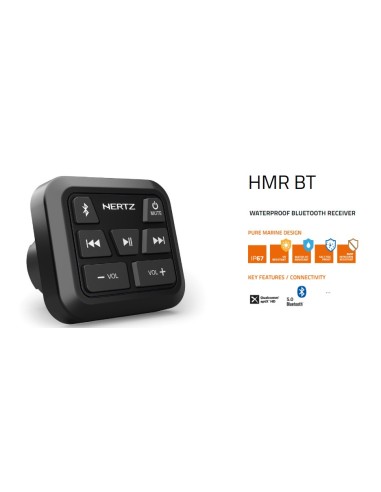 HMR BT - Ricevitore Bluetooth Impermeabile Weatherproof Herz Marine
